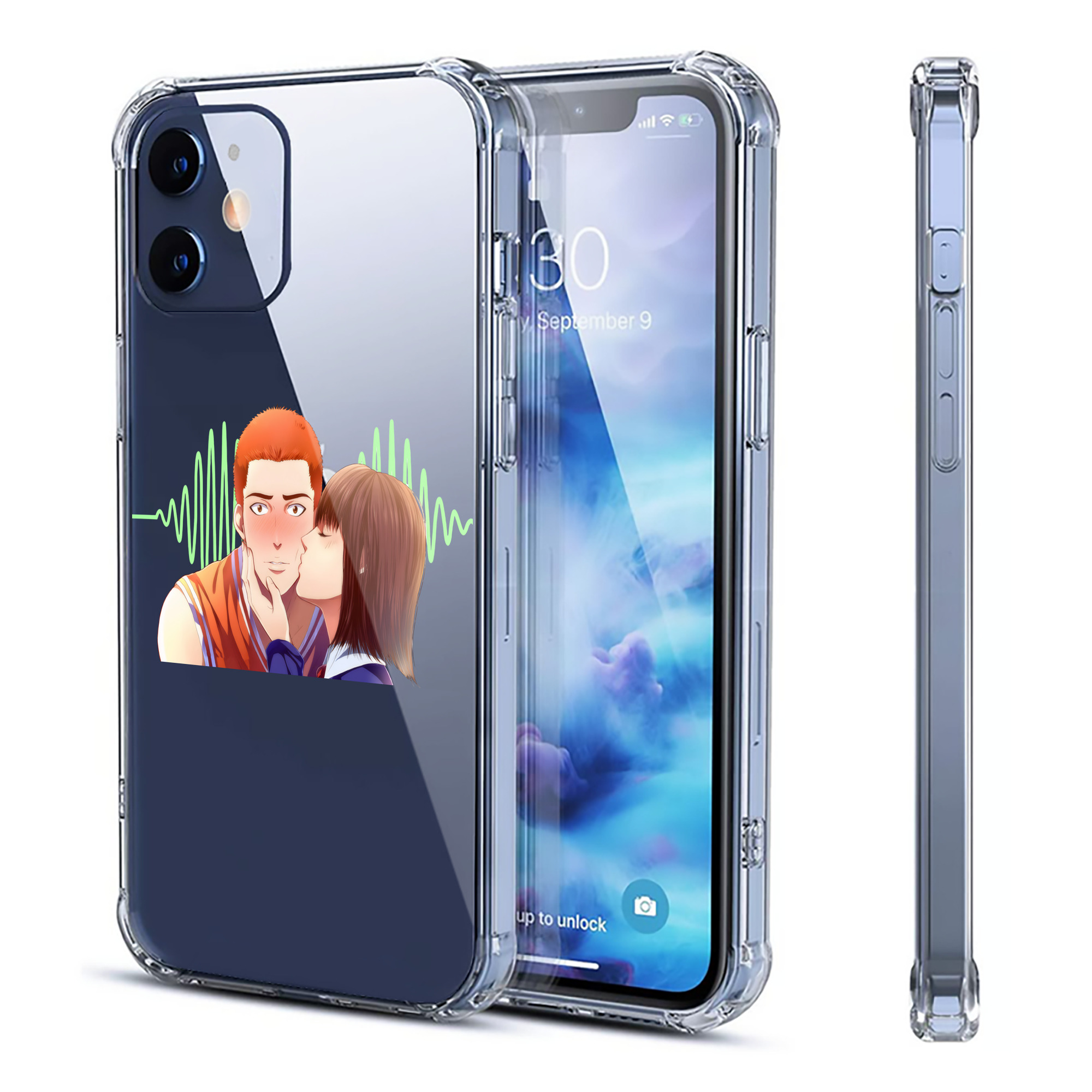 （画像用） SLAM DUNK／スラムダンク 【iPhone 12シリーズ対応】透明スマホケース（クリアソフトケース）